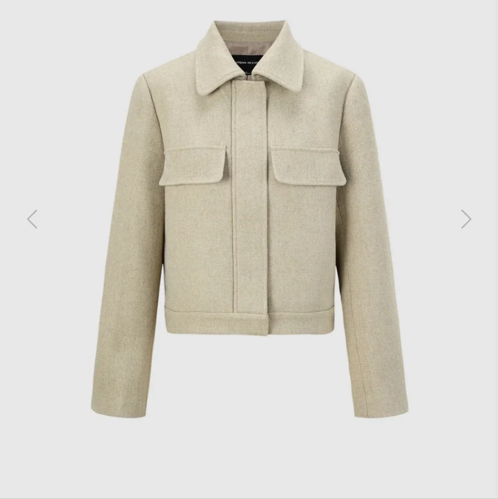 NWT URBAN REVIVO CROPPED FLAP POCKET JACKET - Picture 3 of 16